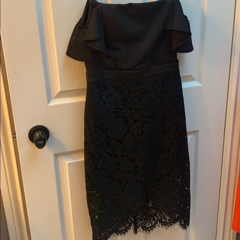 Mustard Seed Black Lace Dress